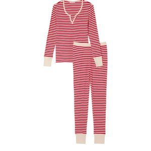 Victoria's Secret Striped Long Thermal PJ